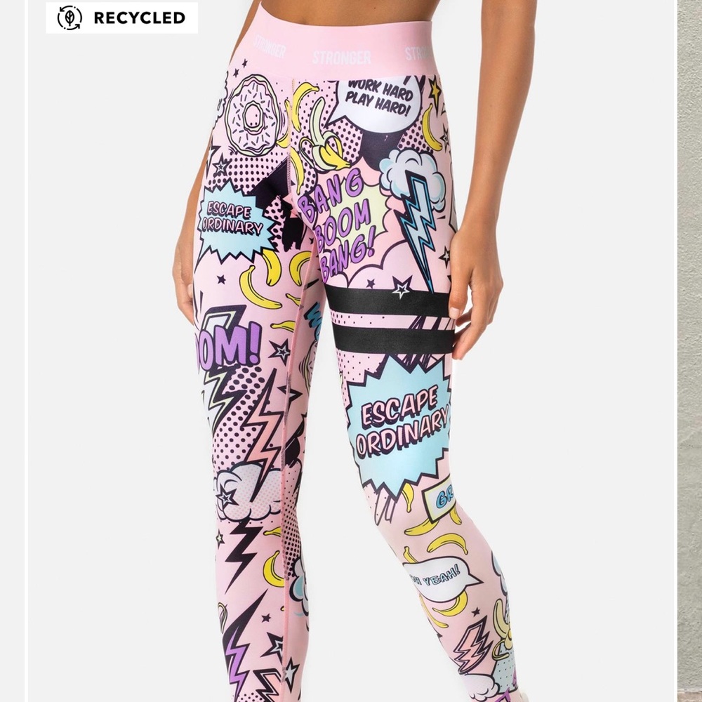 STRONGER brand (Medium) Punch Comic Leggings